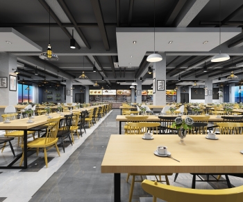 Industrial Style Mess Hall-ID:844429976