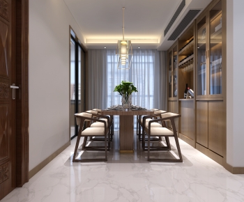 New Chinese Style Dining Room-ID:571271904