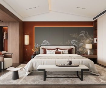 New Chinese Style Bedroom-ID:574111942