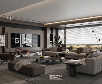 Modern A Living Room-ID:627075916