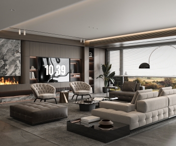 Modern A Living Room-ID:224494939