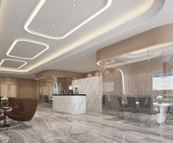 Modern Office Reception Desk-ID:148899627