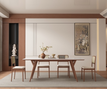 Wabi-sabi Style Dining Room-ID:492940909