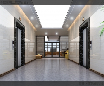 Modern Office Elevator Hall-ID:228142984