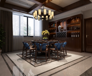 New Chinese Style Dining Room-ID:611565118