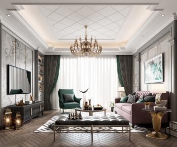 European Style A Living Room-ID:993776083