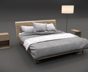 Modern Double Bed-ID:403592115