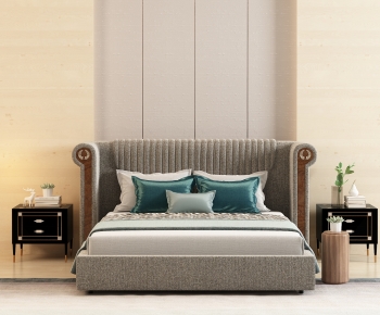 European Style Double Bed-ID:601066111