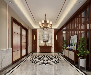 New Chinese Style Hallway-ID:866856102