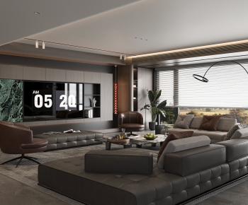 Modern A Living Room-ID:419760944