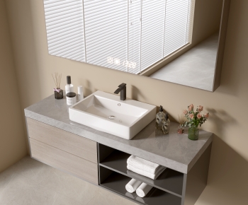 Modern Bathroom Cabinet-ID:417318112