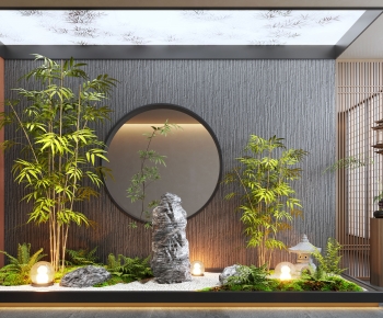 New Chinese Style Plant Landscaping-ID:203516011