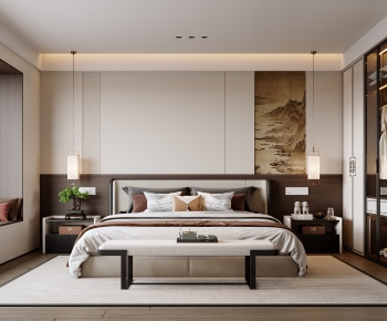 New Chinese Style Bedroom-ID:476099971