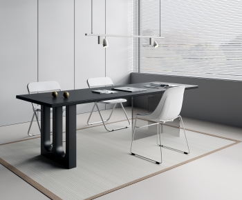 Modern Computer Desk And Chair-ID:428093912