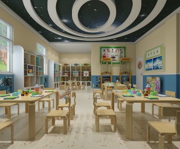 Modern School Classrooms-ID:653193008