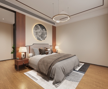 New Chinese Style Bedroom-ID:208909039