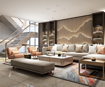 Modern A Living Room-ID:676177983