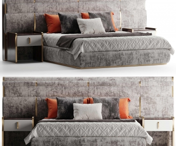 Modern Double Bed-ID:817738063