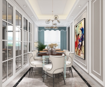 Simple European Style Dining Room-ID:509139066