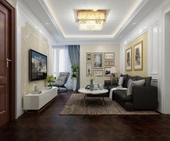 European Style A Living Room-ID:599569084