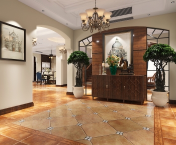 American Style Hallway-ID:914768934