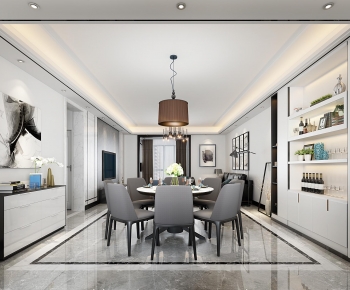 Modern Dining Room-ID:595477106