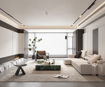 Modern A Living Room-ID:741338017