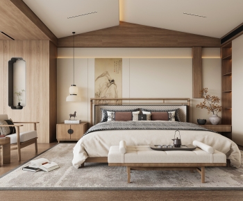 New Chinese Style Bedroom-ID:656912096