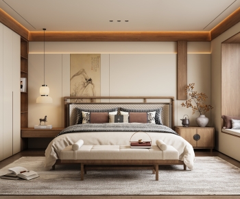 New Chinese Style Bedroom-ID:528074033