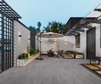 Modern Courtyard/landscape-ID:394680024