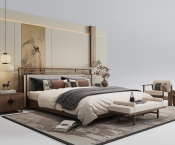 New Chinese Style Bedroom-ID:553024055