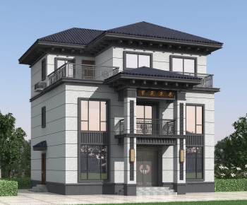 New Chinese Style Detached Villa-ID:754852064