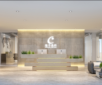 Modern Office Reception Desk-ID:448194032