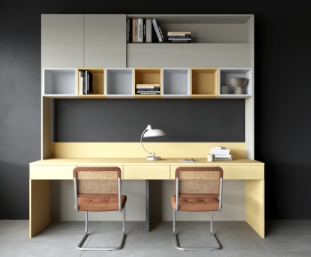 Modern Computer Desk And Chair-ID:715121038