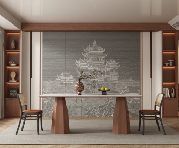 New Chinese Style Dining Room-ID:693185091