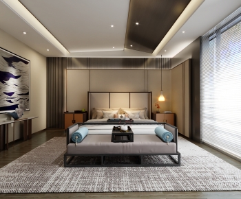 New Chinese Style Bedroom-ID:694260619