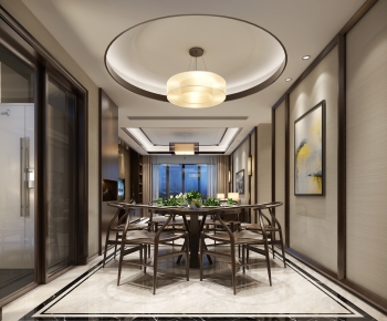 New Chinese Style Dining Room-ID:564142946