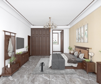 New Chinese Style Bedroom-ID:922076944