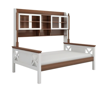 Nordic Style Single Bed-ID:582772975