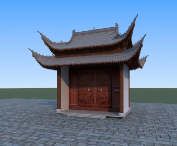 Chinese Style Double Door-ID:908176906