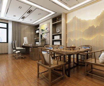 New Chinese Style Manager's Office-ID:536715036