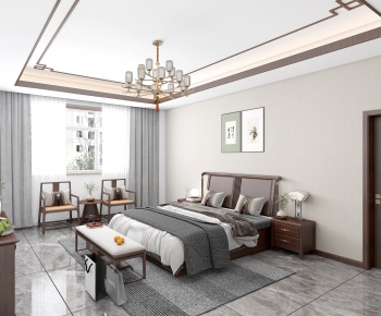 New Chinese Style Bedroom-ID:102319768