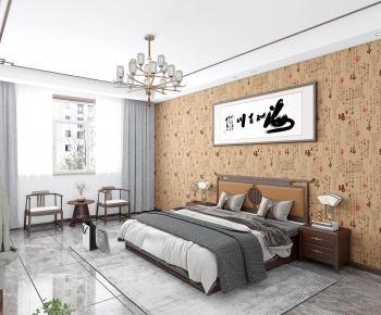 New Chinese Style Bedroom-ID:768872022