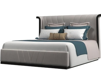 Modern Double Bed-ID:102921015