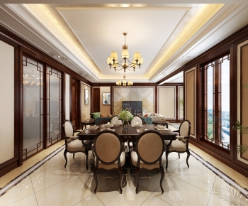 American Style Dining Room-ID:343251944