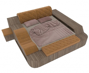 Modern Double Bed-ID:338908918