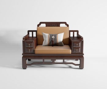 Chinese Style Single Sofa-ID:395637996