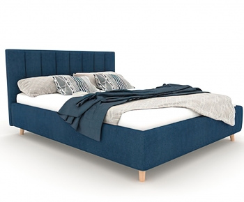 Modern Double Bed-ID:386172069