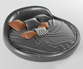 Modern Round Bed-ID:875159987