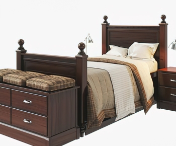 American Style Single Bed-ID:648191932